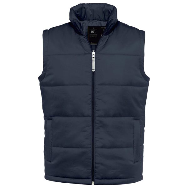 Prsluk zip muški B&C Bodywarmer/men tamnoplavi