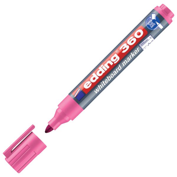 Marker za bijelu ploču 1,5-3 mm Edding 360 rozi