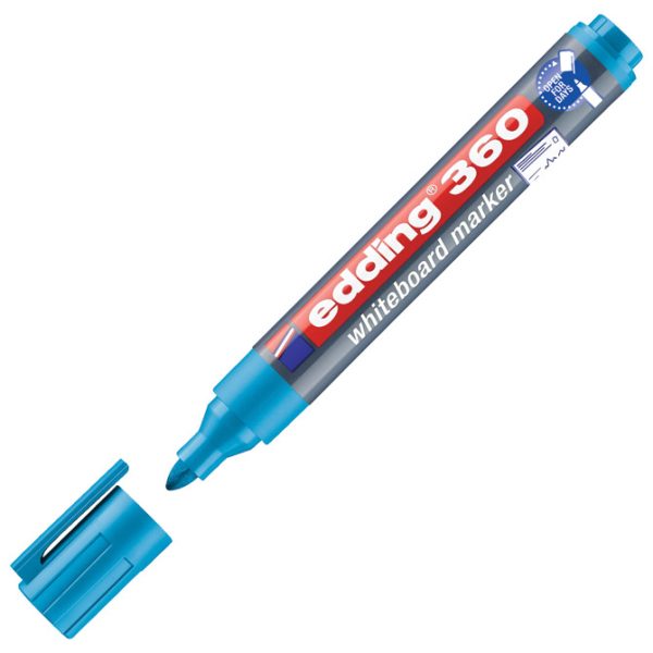 Marker za bijelu ploču 1,5-3 mm Edding 360 svijetloplavi