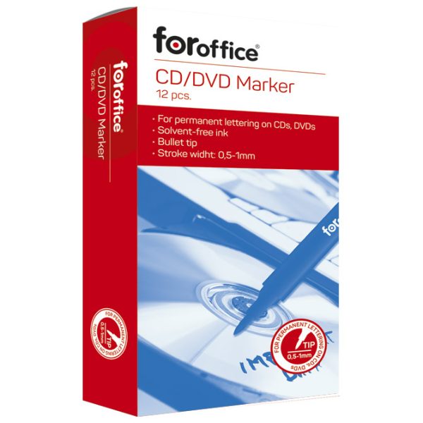 Marker za CD/DVD 1 mm FORoffice plavi - Slika 2