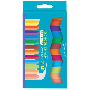 Kreda školska četvrtasta soft 12boja Connect blister!!