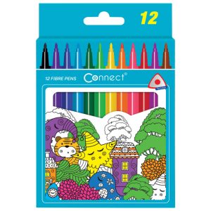 Flomaster školski 12boja trokutasti Connect blister
