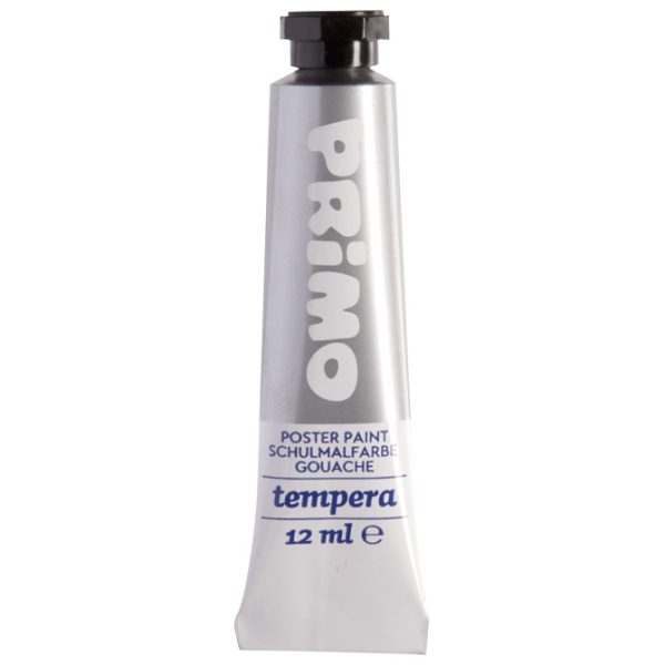 Boja tempera 12ml aluminijska tuba pk5 Primo 440TRA910 srebrna blister - Slika 2
