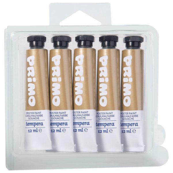 Boja tempera 12ml aluminijska tuba pk5 Primo 440TRA920 zlatna blister