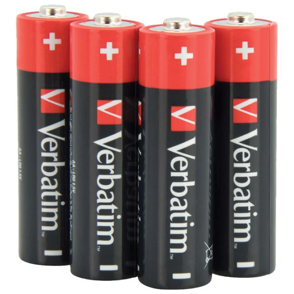Baterija alkalna 1,5V AA pk4 Verbatim 49921 LR6 blister - Slika 2