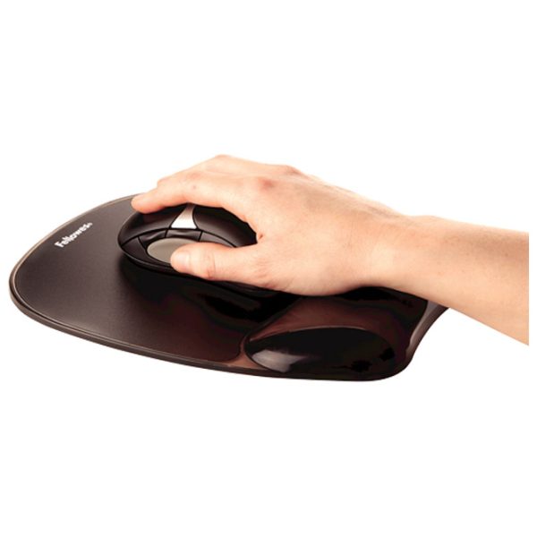 Podloga za miša gel Crystals Fellowes 9112101 crna blister - Slika 2