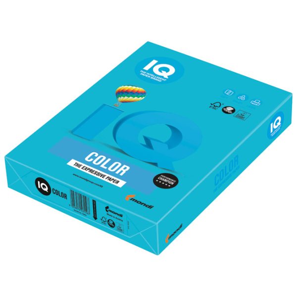 Papir ILK IQ Intenziv A4 160g pk250 Mondi AB48 azurno plavi - Slika 2
