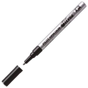 Marker permanentni 1 mm okrugli vrh Super Color Pilot SC-S-F srebrni