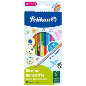 Boje drvene  24boje obostrane pk12 Pelikan 700146 blister