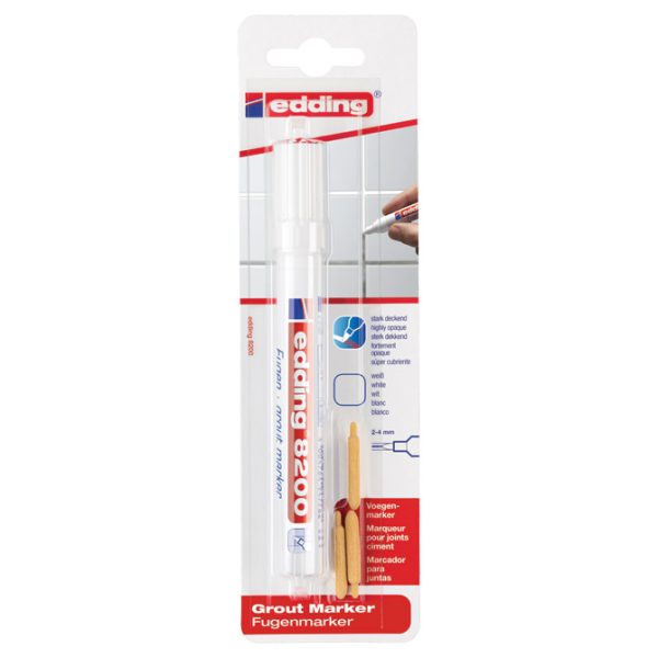 Marker za fuge 2-4 mm Edding 8200/1 bijeli blister