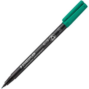 Marker permanentni 0,4 mm reciklirani Lumocolor Staedtler 313-5 zeleni