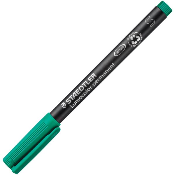 Marker permanentni 0,4 mm reciklirani Lumocolor Staedtler 313-5 zeleni - Slika 2