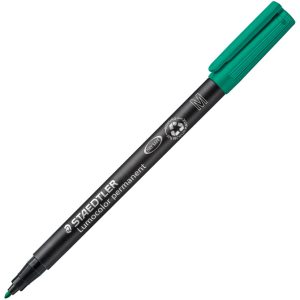 Marker permanentni 1 mm reciklirani Lumocolor Staedtler 317-5 zeleni