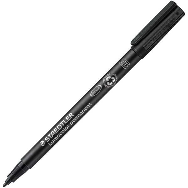 Marker permanentni 1 mm reciklirani Lumocolor Staedtler 317-9 crni