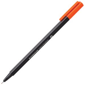 Flomaster fineliner 0,3 mm Triplus Staedtler 334-4 narančasti