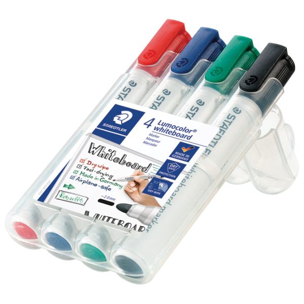 Marker za bijelu ploču 2 mm pk4 reciklirani Lumocolor Staedtler 351 WP4 - Slika 2