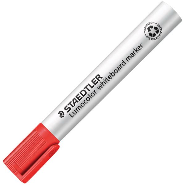Marker za bijelu ploču 2 mm reciklirani Lumocolor Staedtler 351-2 crveni - Slika 2