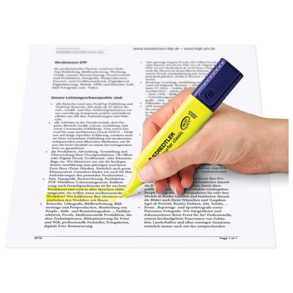 Signir 1-5 mm classic Staedtler 364-1 žuti - Slika 4