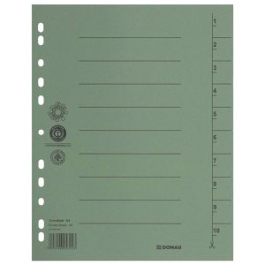 Pregrada kartonska A4 250g Donau 8610001-06 zelena!!