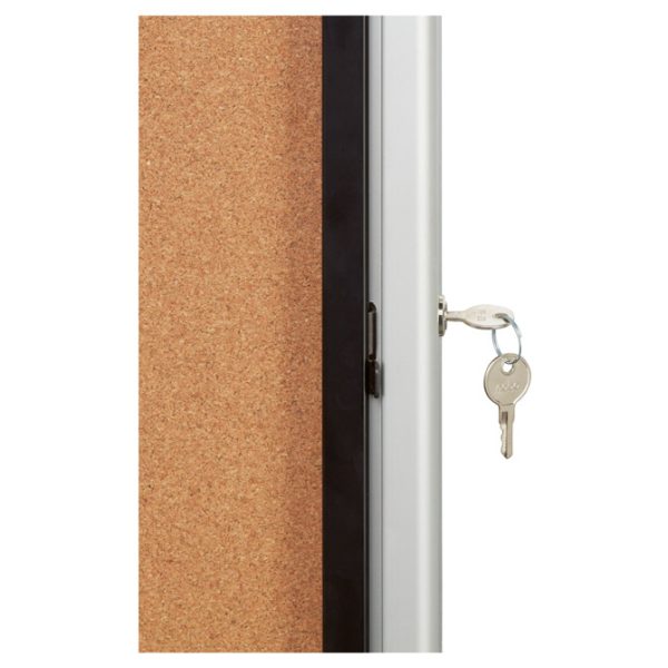 Ploča oglasna pluto-staklena krilna vrata 100x75,2x7,7 cm Nobo 1902564 - Slika 4