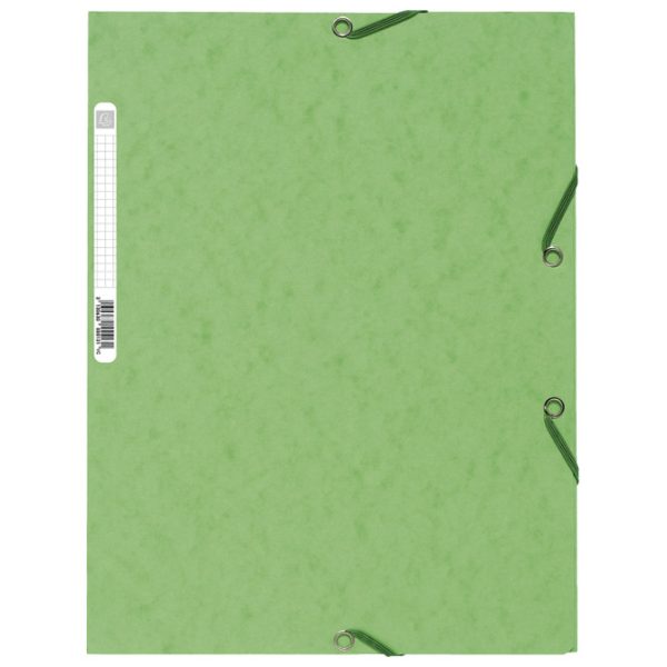 Fascikl klapa s gumicom chartreuse A4 Exacompta 55513E limeta zeleni