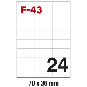 Etikete ILK  70x36 mm pk100L Fornax F-43