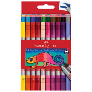 Flomaster školski 20boja obostrani Faber-Castell 151119 blister