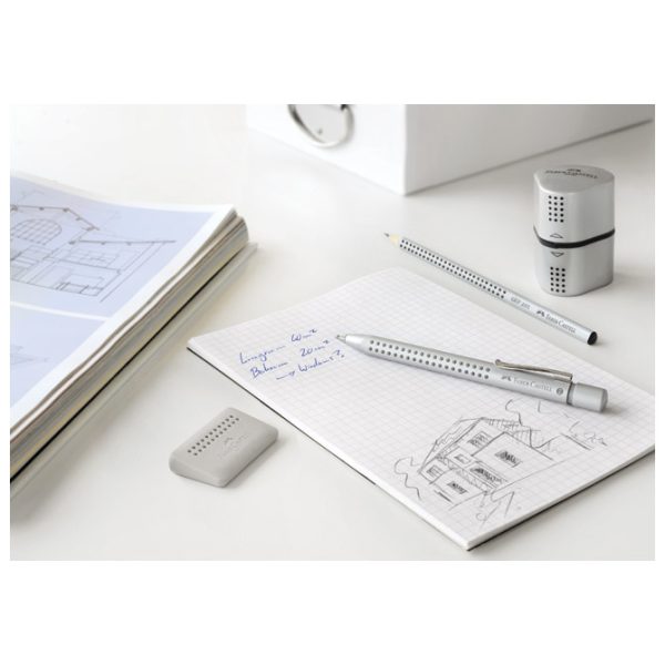 Šiljilo pvc s pvc kutijom 3rupe Grip 2001 Trio Faber-Castell 183800 srebrno - Slika 2