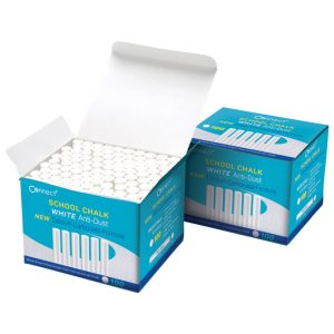 Kreda školska okrugla besprašna fi-12 mm deblja pk100 Connect bijela