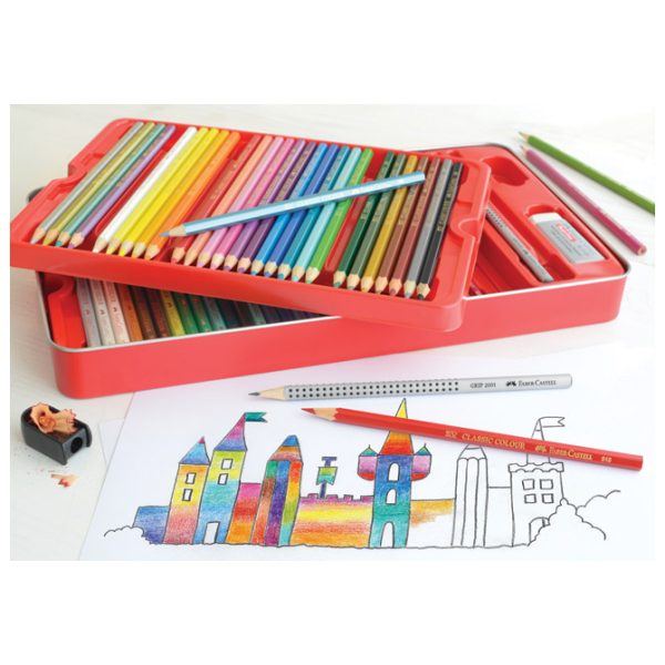 Boje drvene  60boja metalna kutija Faber-Castell 115894 - Slika 2