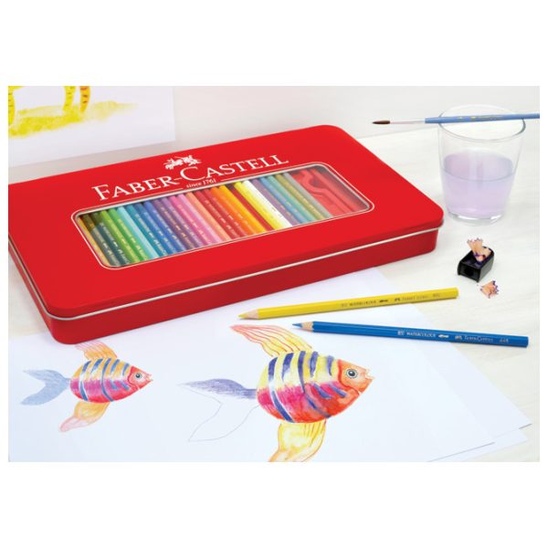 Boje drvene  60boja metalna kutija Faber-Castell 115894 - Slika 3