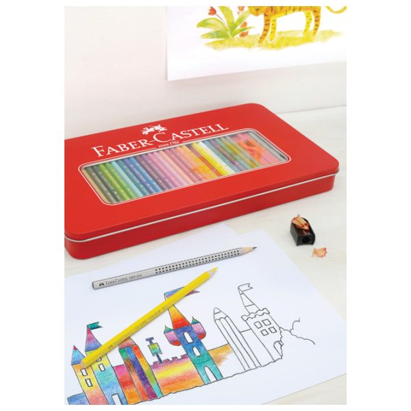 Boje drvene  60boja metalna kutija Faber-Castell 115894 - Slika 4