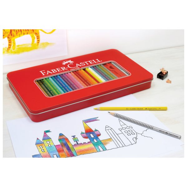 Boje drvene  60boja metalna kutija Faber-Castell 115894 - Slika 5