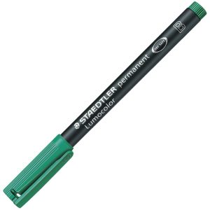Marker permanentni 1-2,5 mm reciklirani Lumocolor Staedtler 314-5 zeleni