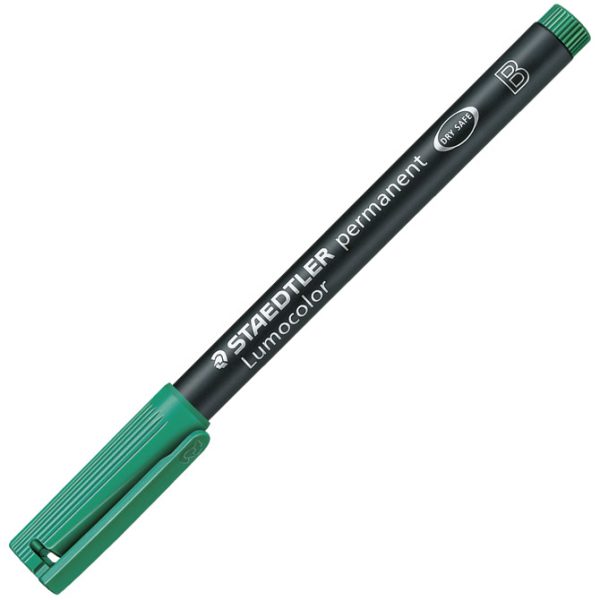 Marker permanentni 1-2,5 mm reciklirani Lumocolor Staedtler 314-5 zeleni