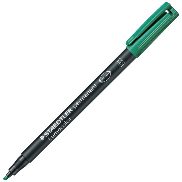 Marker permanentni 1-2,5 mm reciklirani Lumocolor Staedtler 314-5 zeleni - Slika 2