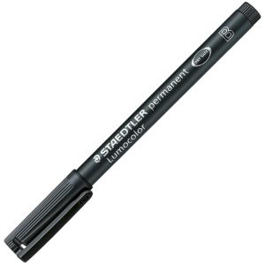 Marker permanentni 1-2,5 mm reciklirani Lumocolor Staedtler 314-9 crni