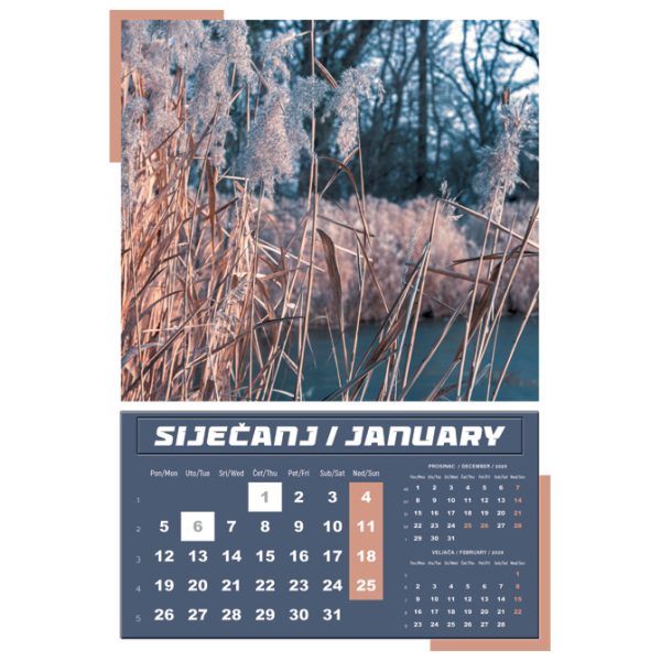 Kalendar "Igre prirode 2026" 13 listova, spirala - Slika 2