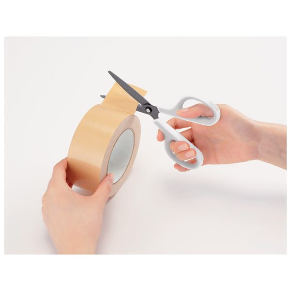 Škare uredske 17,5 cm premazane fluorom Fitcut Curve SC-175SF Plus.35056 bijelo/sive blister - Slika 3