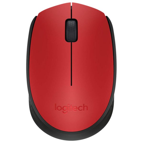 Miš usb 3tipke optički bežični M171 Logitech crveno/crni blister