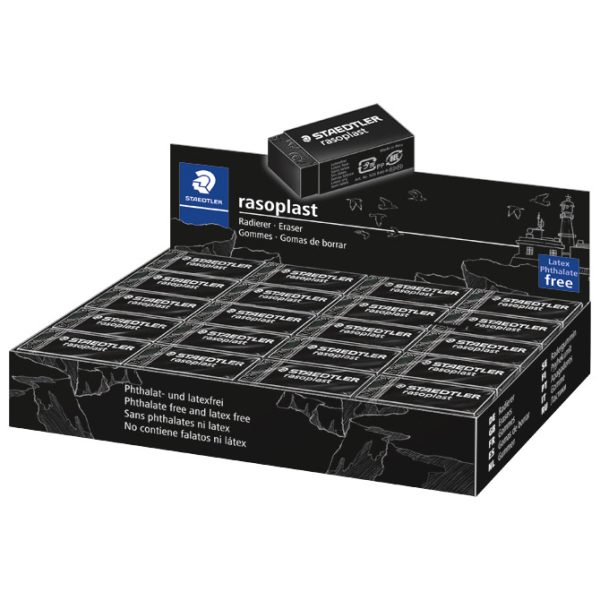 Gumica Rasoplast Staedtler 526 B40-9 crna-KOMAD - Slika 2