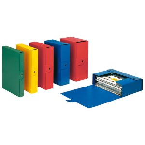 Mapa s gumbom hrbat-100 mm A4 Eurobox Esselte C3018/390330180 zelena!!