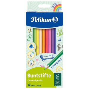 Boje drvene  12boja trokutaste Pelikan 700115 blister