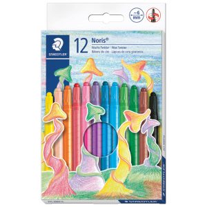 Boje voštane 12boja kartonska kutija okretne Noris club Staedtler 221 NWP12 blister