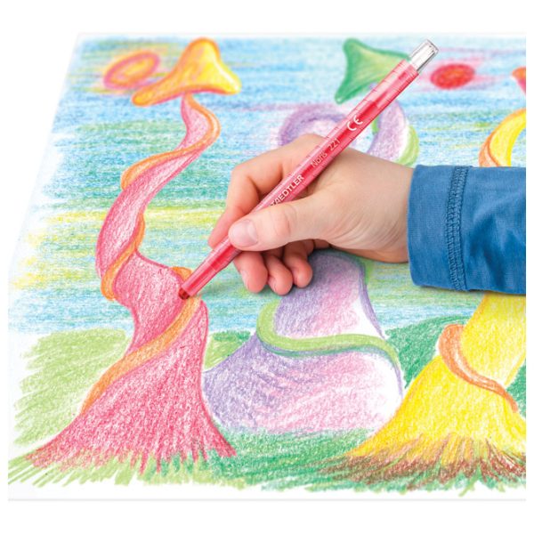 Boje voštane 12boja kartonska kutija okretne Noris club Staedtler 221 NWP12 blister - Slika 2