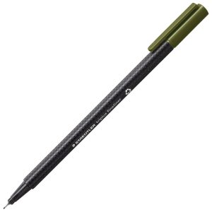 Flomaster fineliner 0,3 mm Triplus Staedtler 334-57 maslinasto zeleni