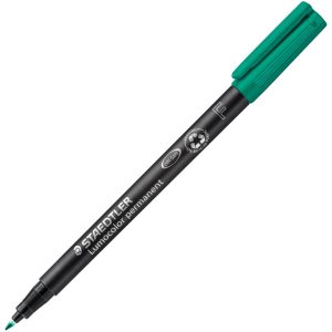 Marker permanentni 0,6 mm reciklirani Lumocolor Staedtler 318-5 zeleni