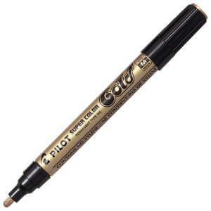 Marker permanentni 2 mm okrugli vrh Super Color Pilot SC-G-M zlatni