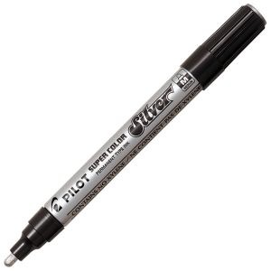 Marker permanentni 2 mm okrugli vrh Super Color Pilot SC-S-M srebrni