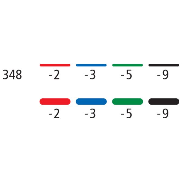 Marker permanentni obostrani 0,6 i 1,5 mm Lumocolor Staedtler 348-3 plavi - Slika 4